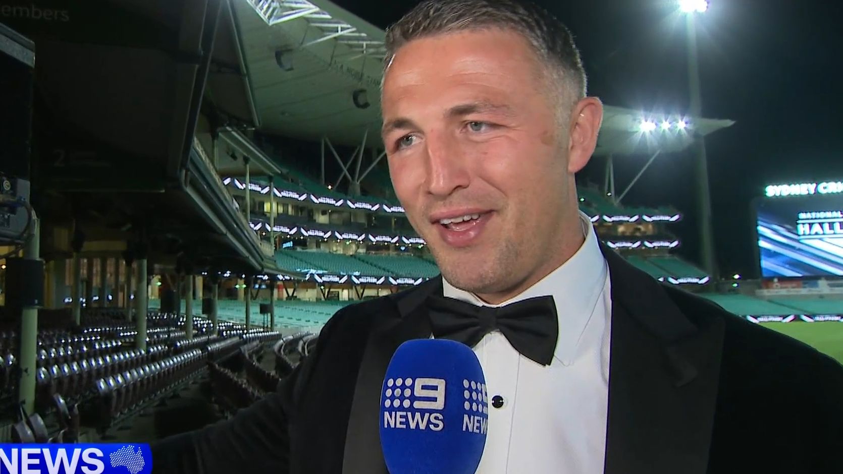 Sam Burgess speaks to 9News.